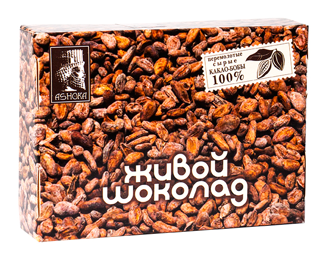 Шоколад из перемолотых какао бобов  "Живой продукт" (Ashoka) 180 г