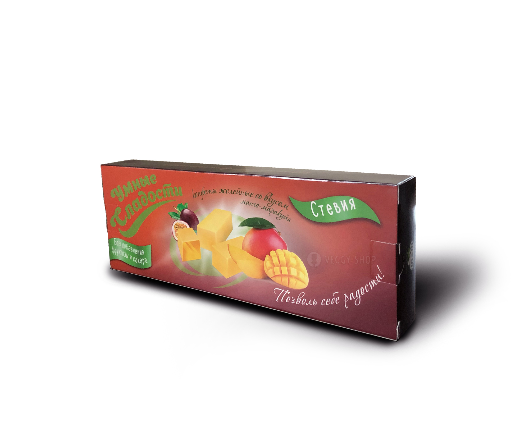 Конфеты желейные (манго-маракуйя) "Умные сладости" 90 г
