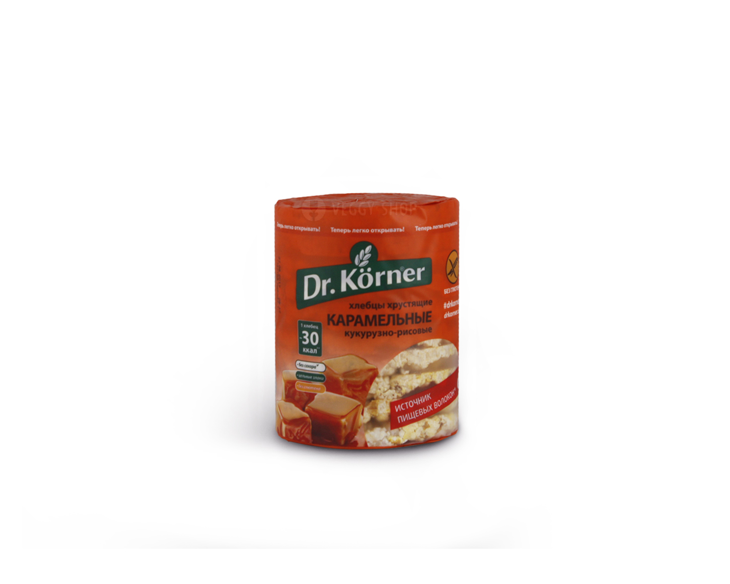 Хлебцы кукурузно-рисовые карамельные "Dr. Korner" 90 г