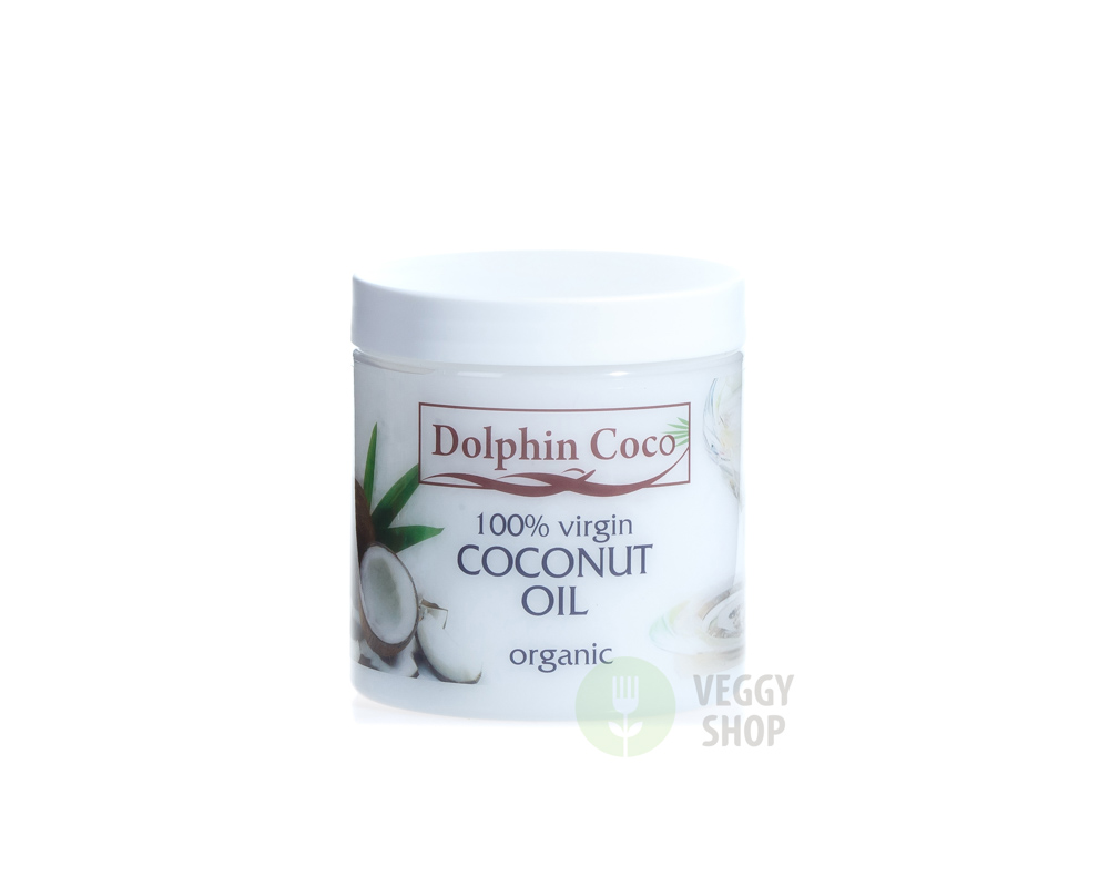 Масло кокосовое хол. отжим (100%, нераф) "Dolphin Coco" 500 г