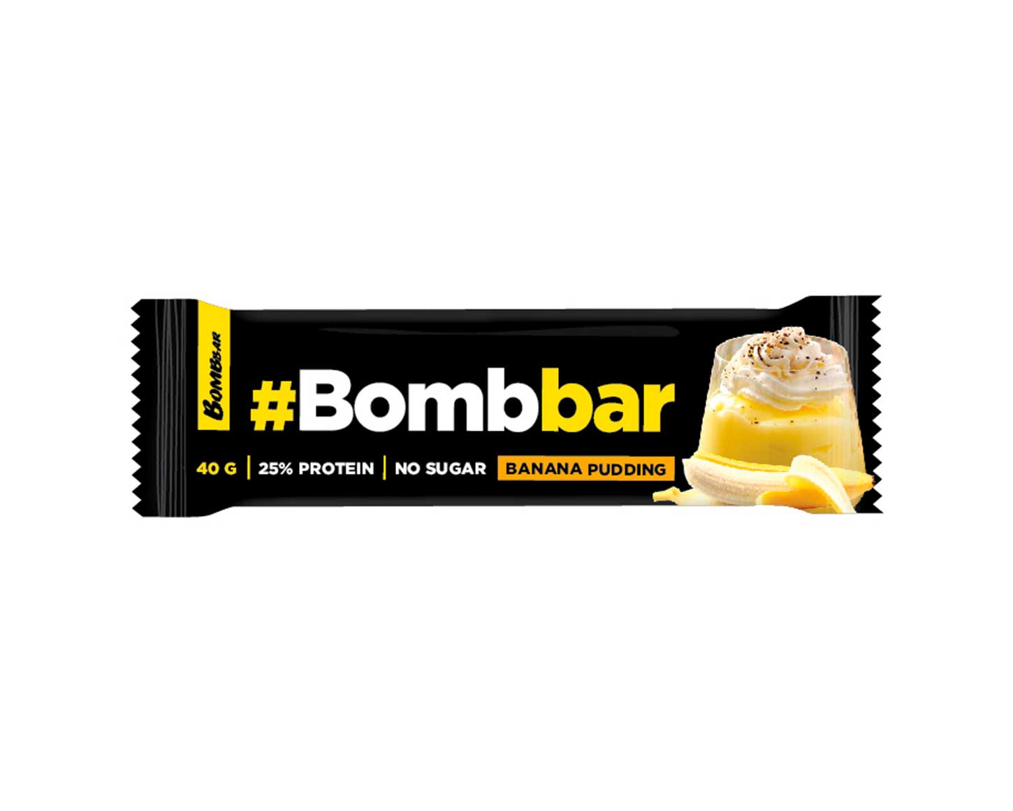 Батончик протеиновый (Банановый пудинг) "Bombbar" 40 г