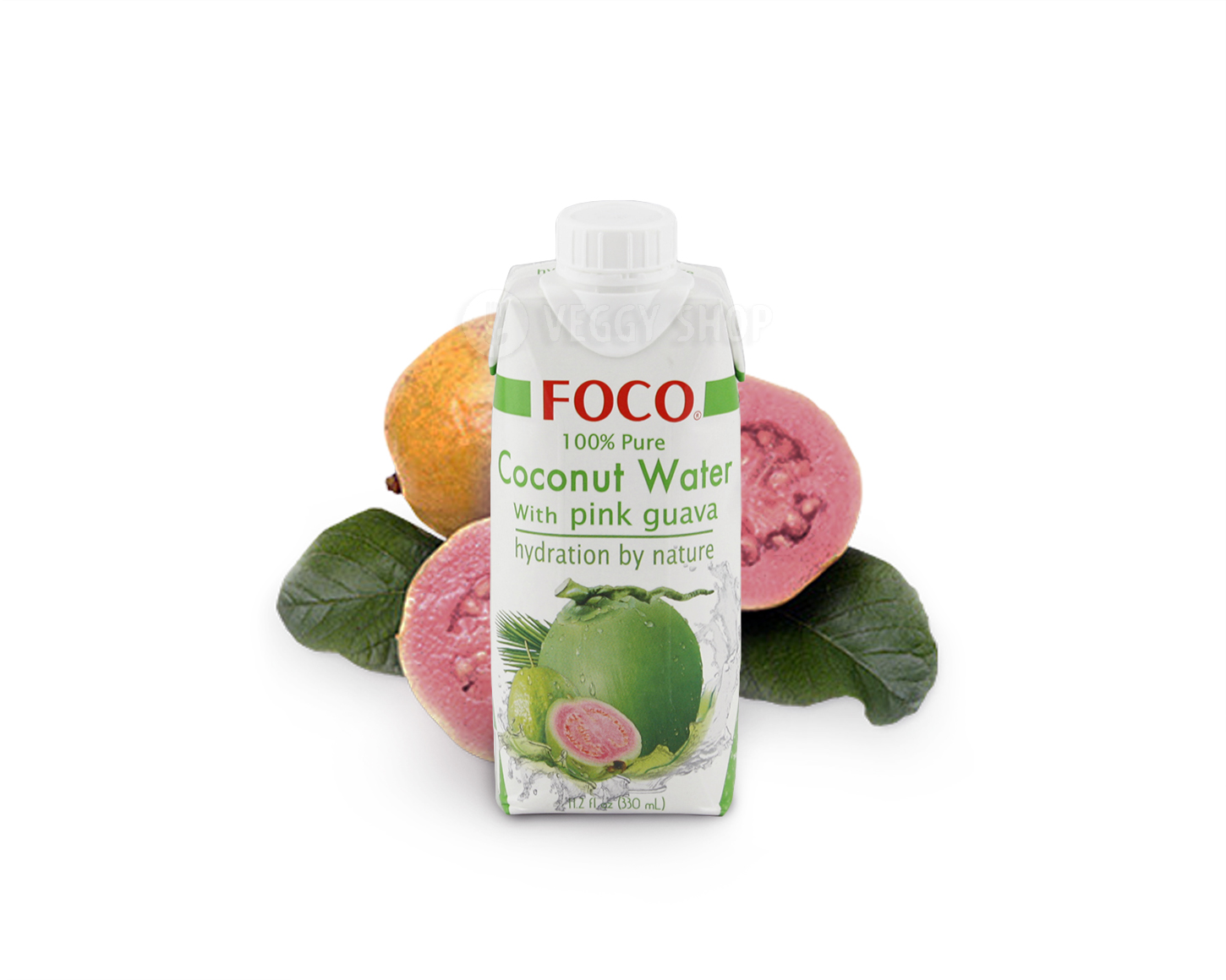 Вода кокосовая с розовой гуавой "FOCO" 330 мл