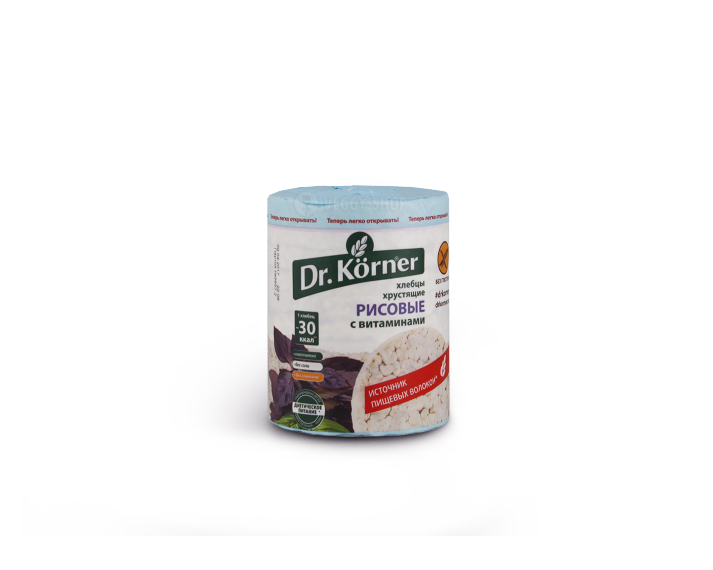 Хлебцы рисовые с витаминами "Dr. Korner" 100 г